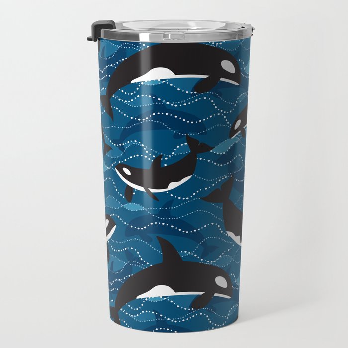 Deep Sea Orca Travel Mug Gallery Image 3