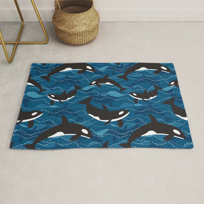 Deep Sea Orca Rug Gallery Image 1