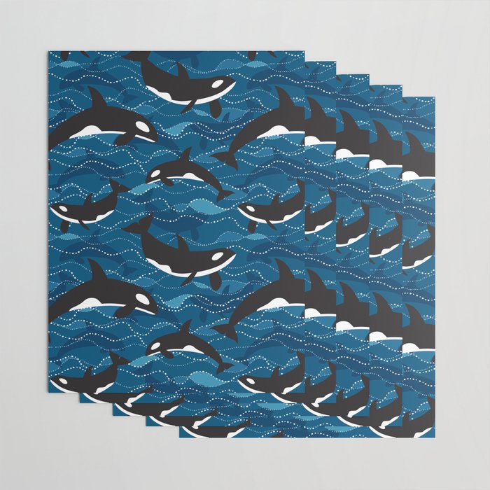 Deep Sea Orca Wrapping Paper Gallery Image 3