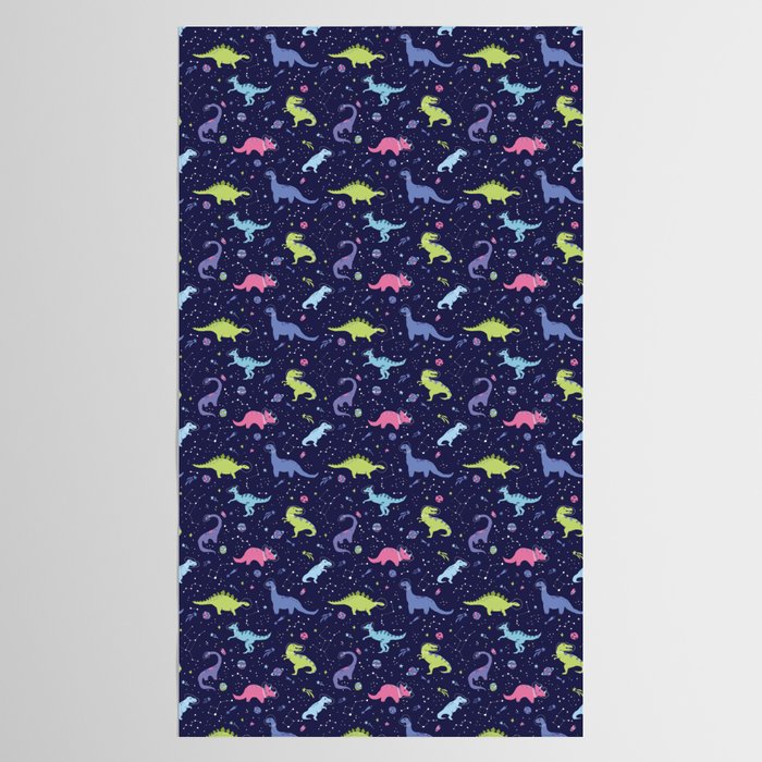 Dinosaurs in Space Tablecloth Gallery Image 2