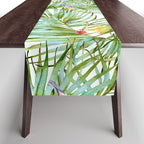 Birds on the leaves of the jungle Table Runner Gallery Image 1