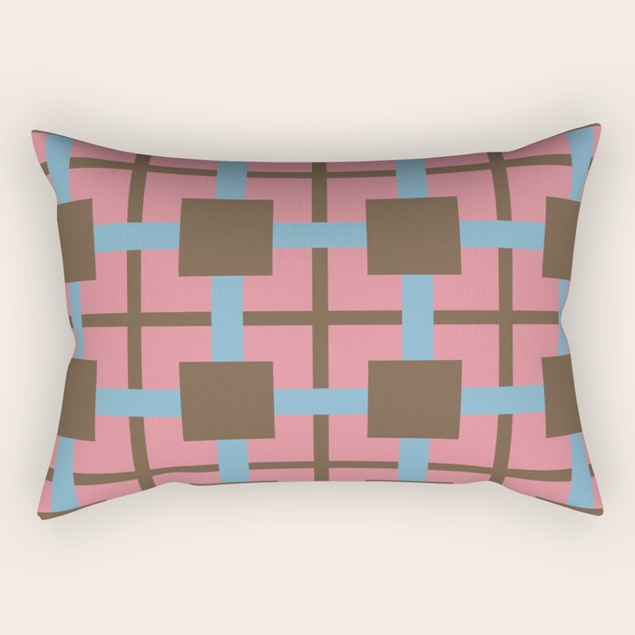 Geometric Warm Revival Block Rectangular Pillow Gallery Image 1