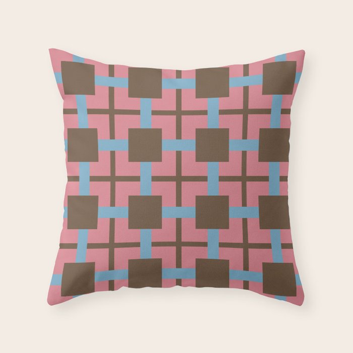 Geometric Warm Revival Block Throw Pillow Gallery Image 6