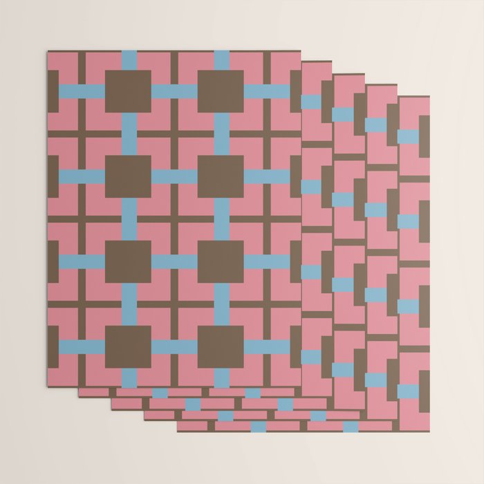 Geometric Warm Revival Block Wrapping Paper Gallery Image 3
