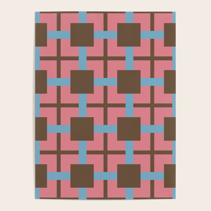 Geometric Warm Revival Block Poster Gallery Image 1