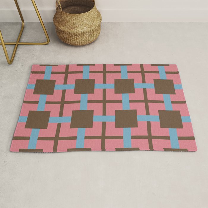 Geometric Warm Revival Block Rug Gallery Image 1