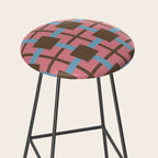 Geometric Warm Revival Block Stool Gallery Image 2