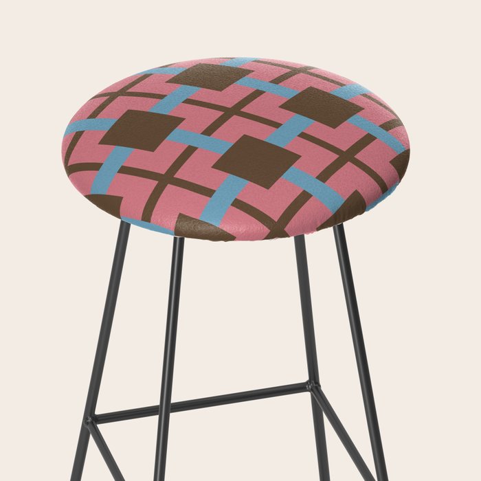 Geometric Warm Revival Block Stool Gallery Image 2