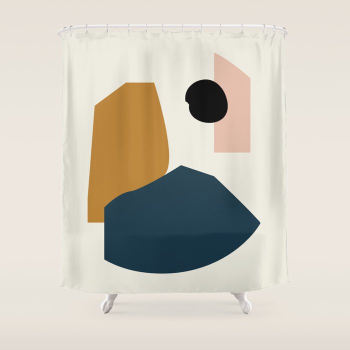 Shape study #1 - Lola Collection Shower Curtain