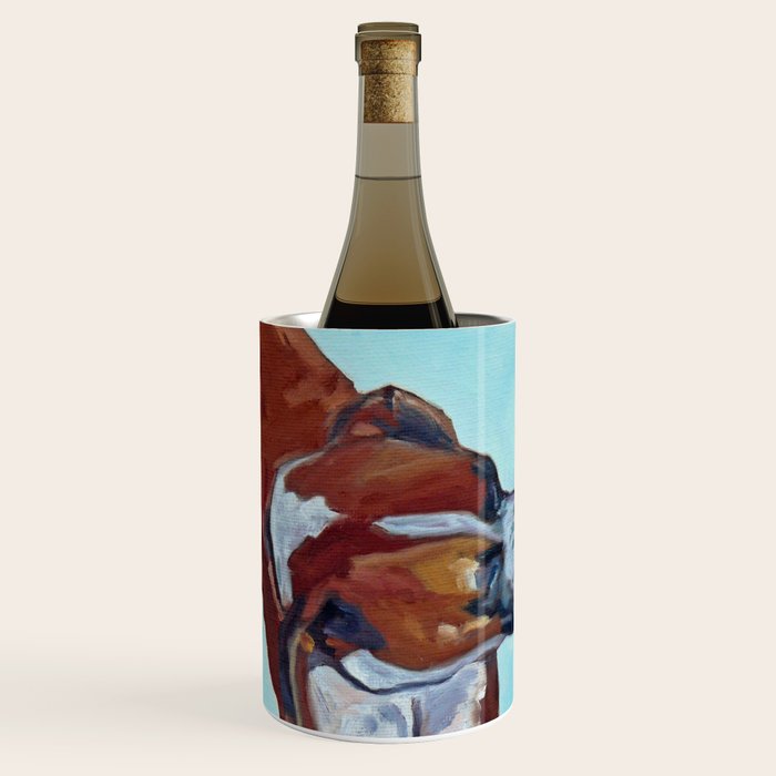 Kissing Boxers Dogs Portrait Wine Chiller Gallery Image 2