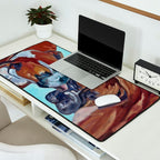 Kissing Boxers Dogs Portrait Desk Mat Gallery Image 2