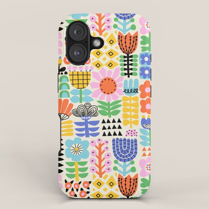 Folk Art Flowers iPhone Case Gallery Image 1