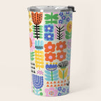 Folk Art Flowers Travel Mug Gallery Image 2