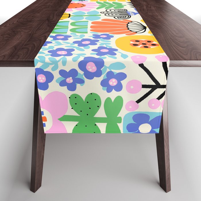 Folk Art Flowers Table Runner Gallery Image 1