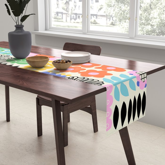 Folk Art Flowers Table Runner Gallery Image 2
