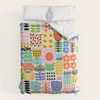 Folk Art Flowers Duvet Cover Gallery Image 6