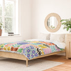 Folk Art Flowers Duvet Cover Gallery Image 2