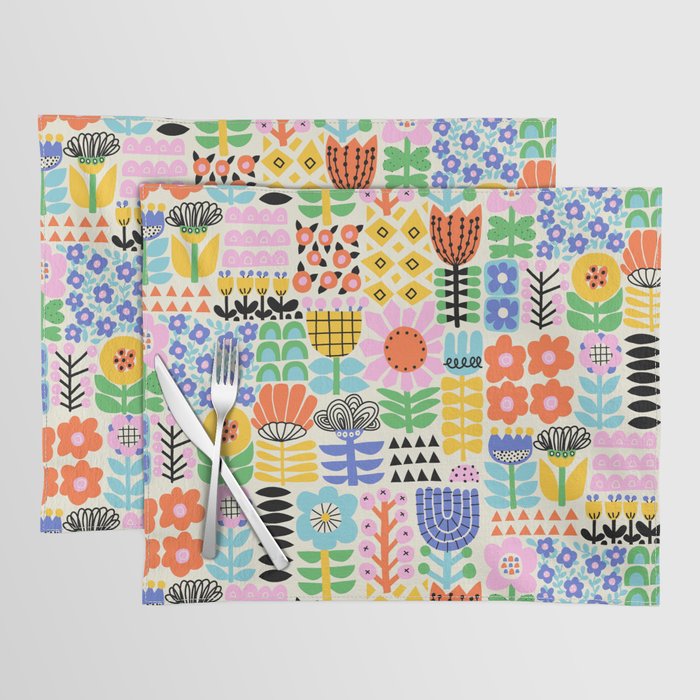 Folk Art Flowers Placemat Gallery Image 1