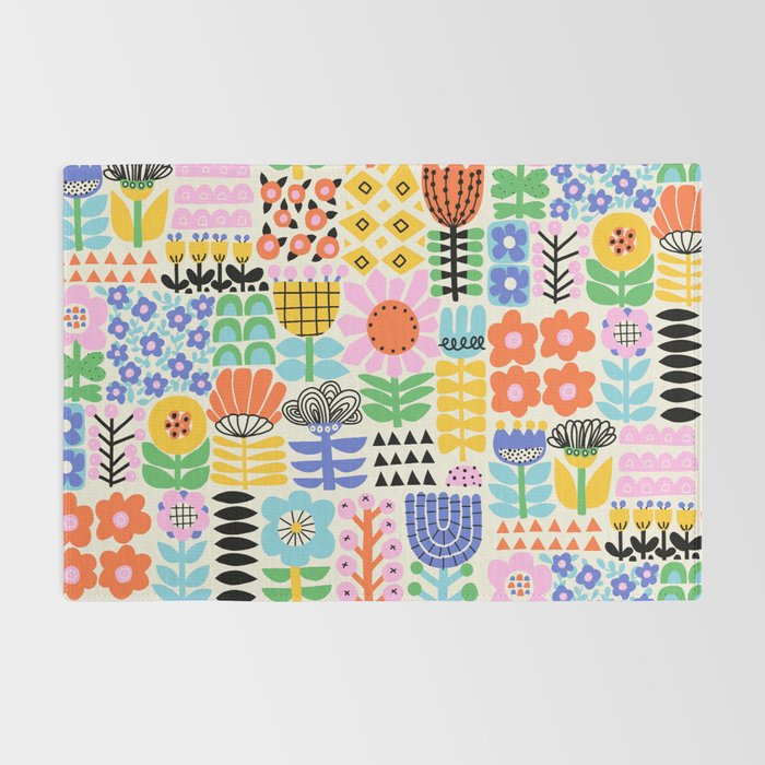 Folk Art Flowers Rug Gallery Image 2