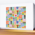 Folk Art Flowers Wall Mural Gallery Image 2