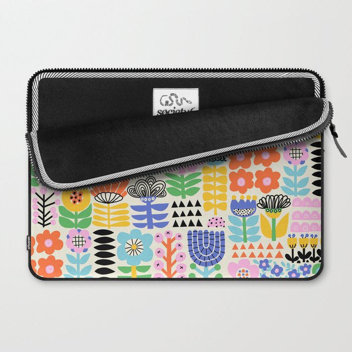 Folk Art Flowers Laptop Sleeve Gallery Image 2