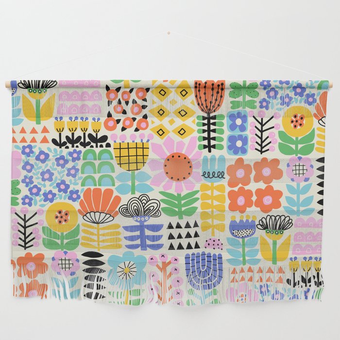 Folk Art Flowers Wall Hanging Gallery Image 1