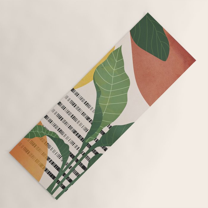 Tropical Garden Leaves 03 Yoga Mat Gallery Image 1