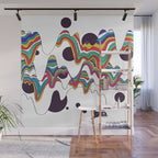Psychedelic Planet Wall Mural Gallery Image 1