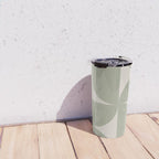 Bauhaus Mid Century Modern Geometric VII Earthy Green Travel Mug Gallery Image 4