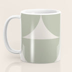 Bauhaus Mid Century Modern Geometric VII Earthy Green Coffee Mug Gallery Image 3
