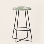 Bauhaus Mid Century Modern Geometric VII Earthy Green Stool Gallery Image 1