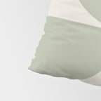 Bauhaus Mid Century Modern Geometric VII Earthy Green Pillow Sham Gallery Image 4