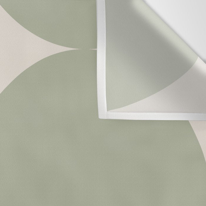 Bauhaus Mid Century Modern Geometric VII Earthy Green Wall Tapestry Gallery Image 3