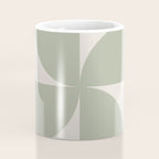 Bauhaus Mid Century Modern Geometric VII Earthy Green Coffee Mug Gallery Image 4