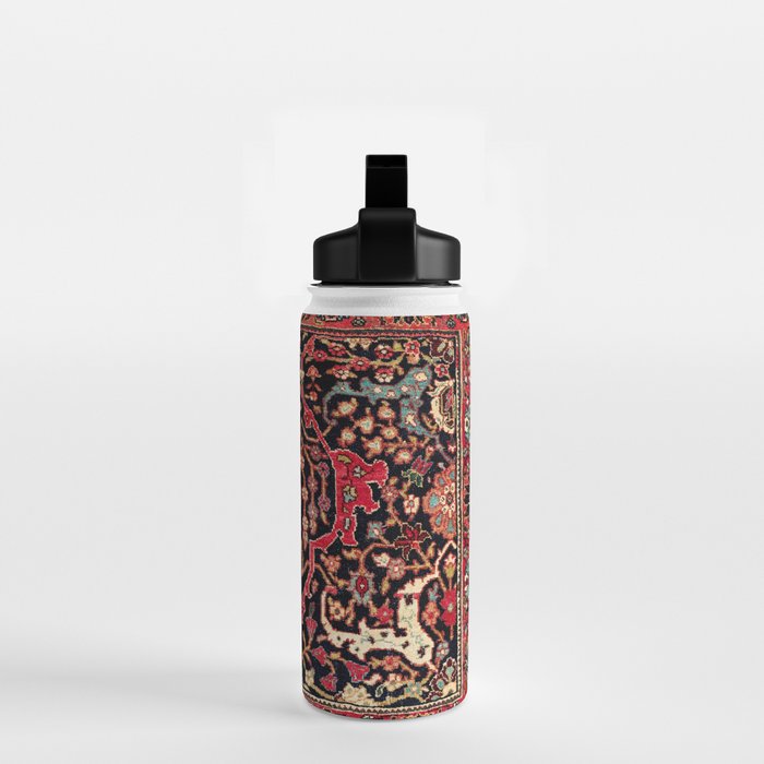 Bijar Poshti Kurdish Northwest Persian Rug Print Water Bottle Gallery Image 2