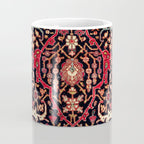 Bijar Poshti Kurdish Northwest Persian Rug Print Coffee Mug Gallery Image 4