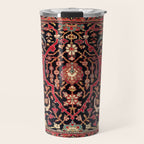 Bijar Poshti Kurdish Northwest Persian Rug Print Travel Mug Gallery Image 1