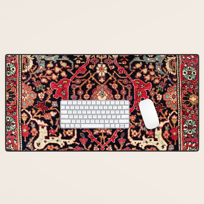 Bijar Poshti Kurdish Northwest Persian Rug Print Desk Mat Gallery Image 1