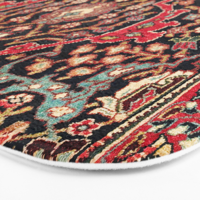 Bijar Poshti Kurdish Northwest Persian Rug Print Bath Mat Gallery Image 3