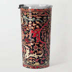 Bijar Poshti Kurdish Northwest Persian Rug Print Travel Mug Gallery Image 3