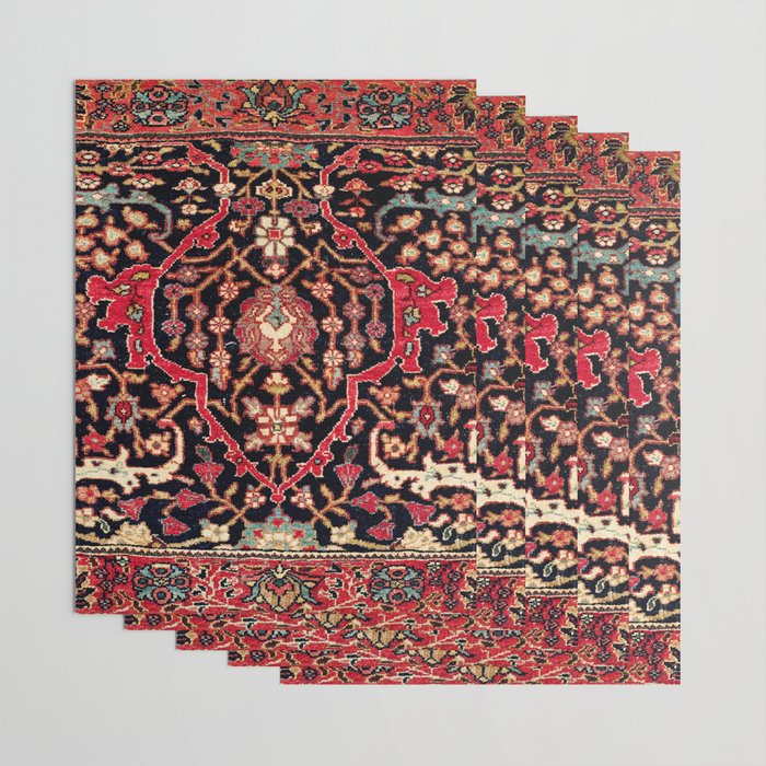 Bijar Poshti Kurdish Northwest Persian Rug Print Wrapping Paper Gallery Image 3