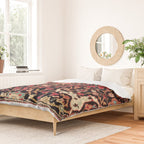 Bijar Poshti Kurdish Northwest Persian Rug Print Duvet Cover Gallery Image 2