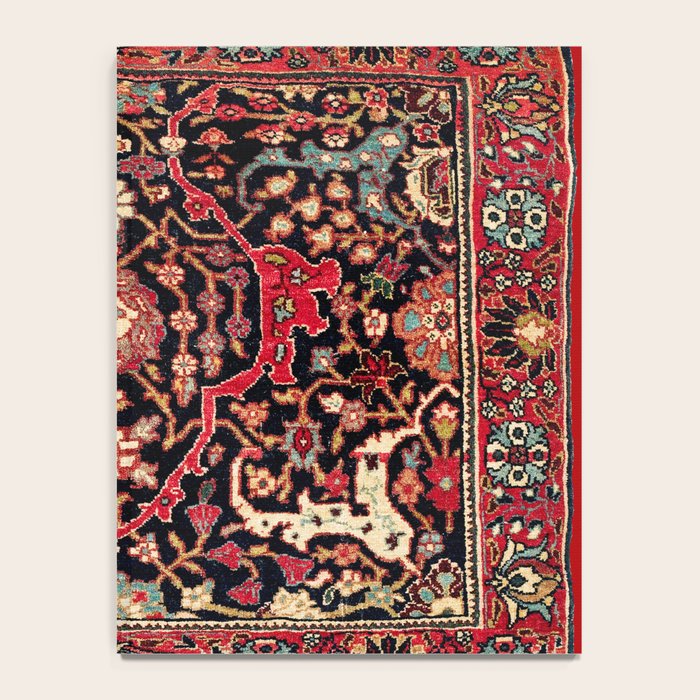 Bijar Poshti Kurdish Northwest Persian Rug Print Notebook Gallery Image 4