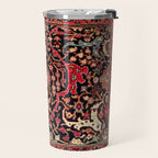 Bijar Poshti Kurdish Northwest Persian Rug Print Travel Mug Gallery Image 2