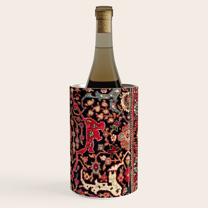 Bijar Poshti Kurdish Northwest Persian Rug Print Wine Chiller Gallery Image 3