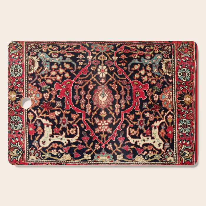 Bijar Poshti Kurdish Northwest Persian Rug Print Cutting Board Gallery Image 1