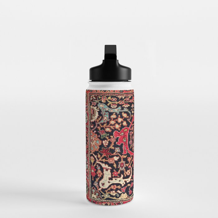 Bijar Poshti Kurdish Northwest Persian Rug Print Water Bottle Gallery Image 3