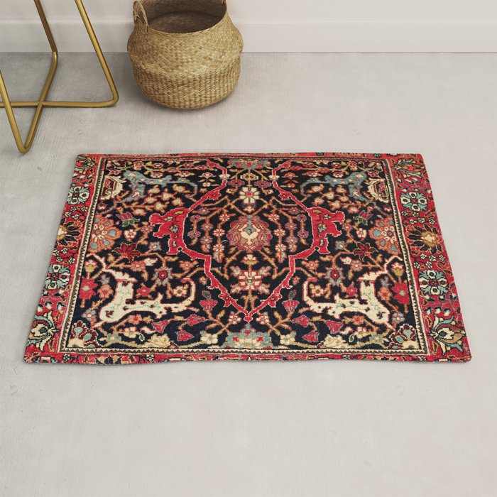 Bijar Poshti Kurdish Northwest Persian Rug Print Rug Gallery Image 1