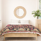 Bijar Poshti Kurdish Northwest Persian Rug Print Duvet Cover Gallery Image 3