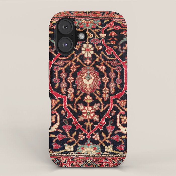 Bijar Poshti Kurdish Northwest Persian Rug Print iPhone Case Gallery Image 1